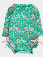 Rufflebutts Cabana Long Sleeve Swim