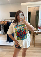 Watercolor Bulldog Tee