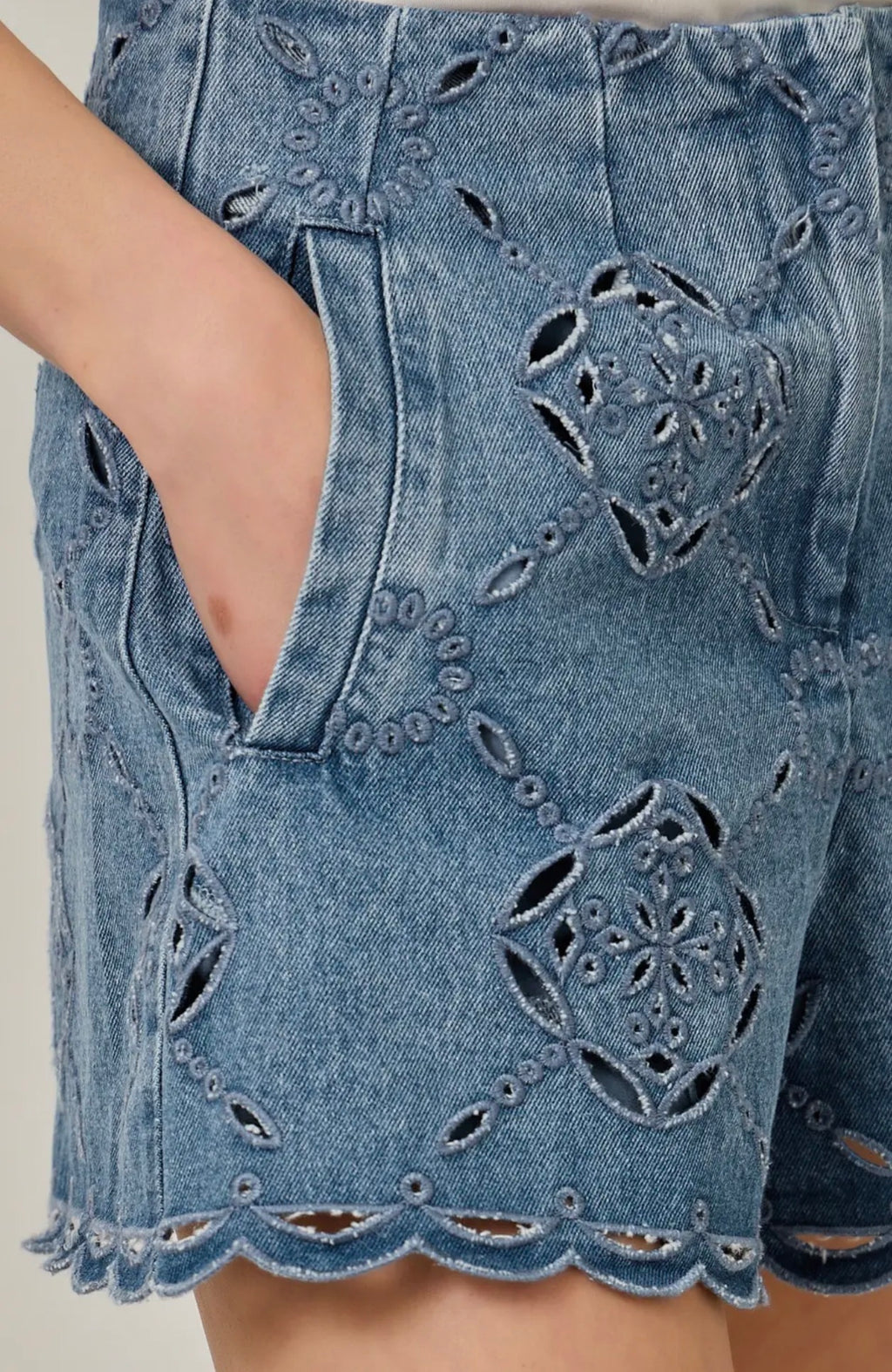 Eyelet Shorts