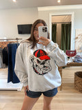 Bulldog Retro Mascot Sweatshirt