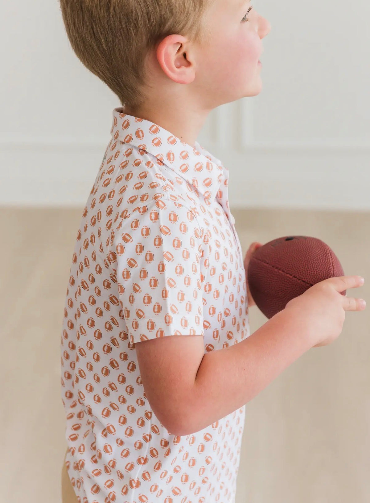RuffleButts Football Polo