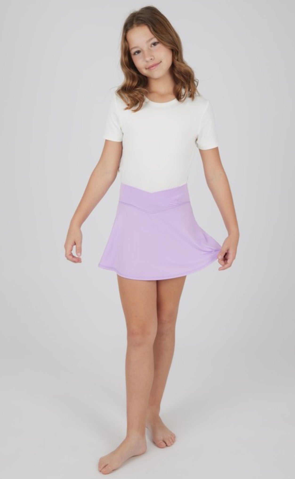 Girls Crossover Skort Lavender