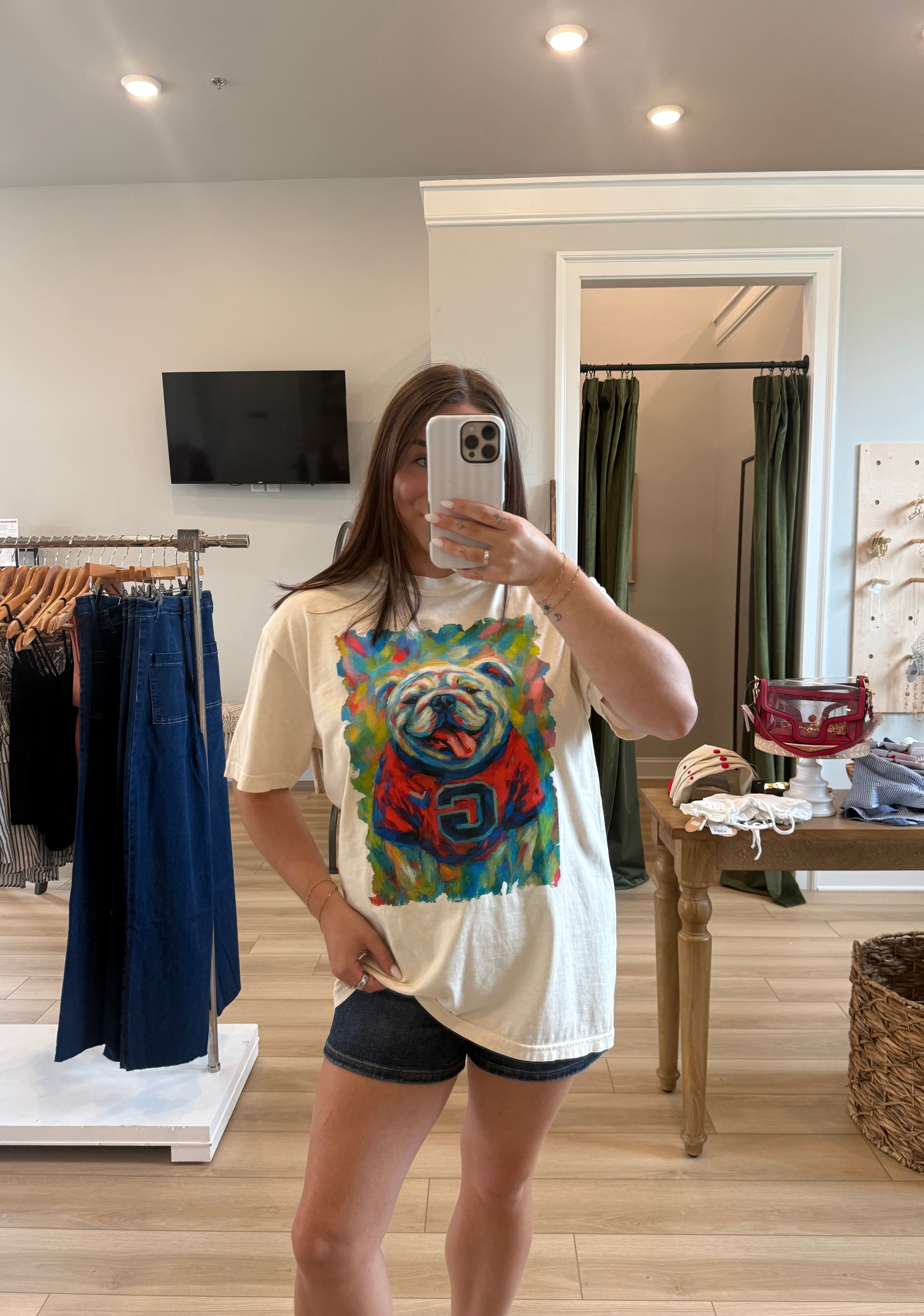 Watercolor Bulldog Tee