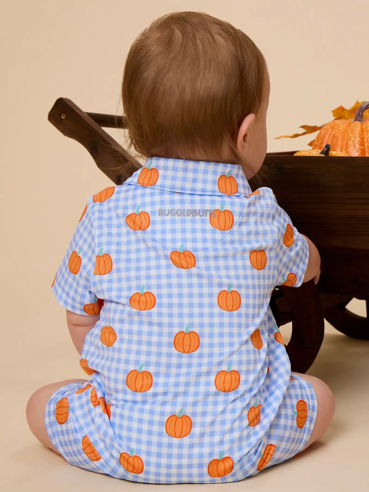 RuffleButts Gingham Polo