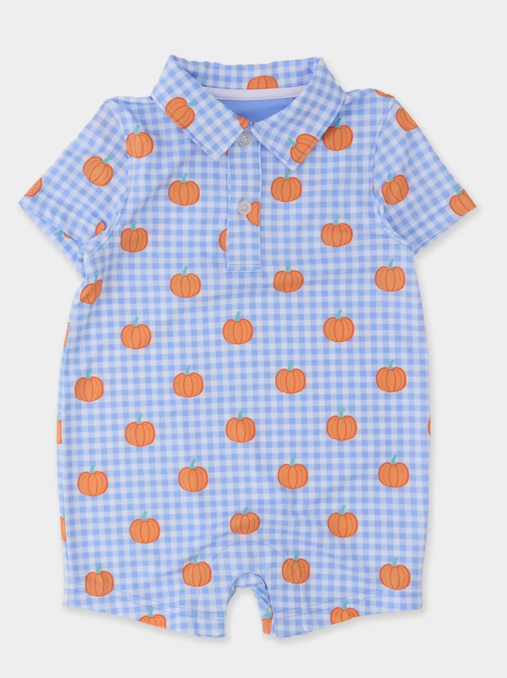 RuffleButts Gingham Polo