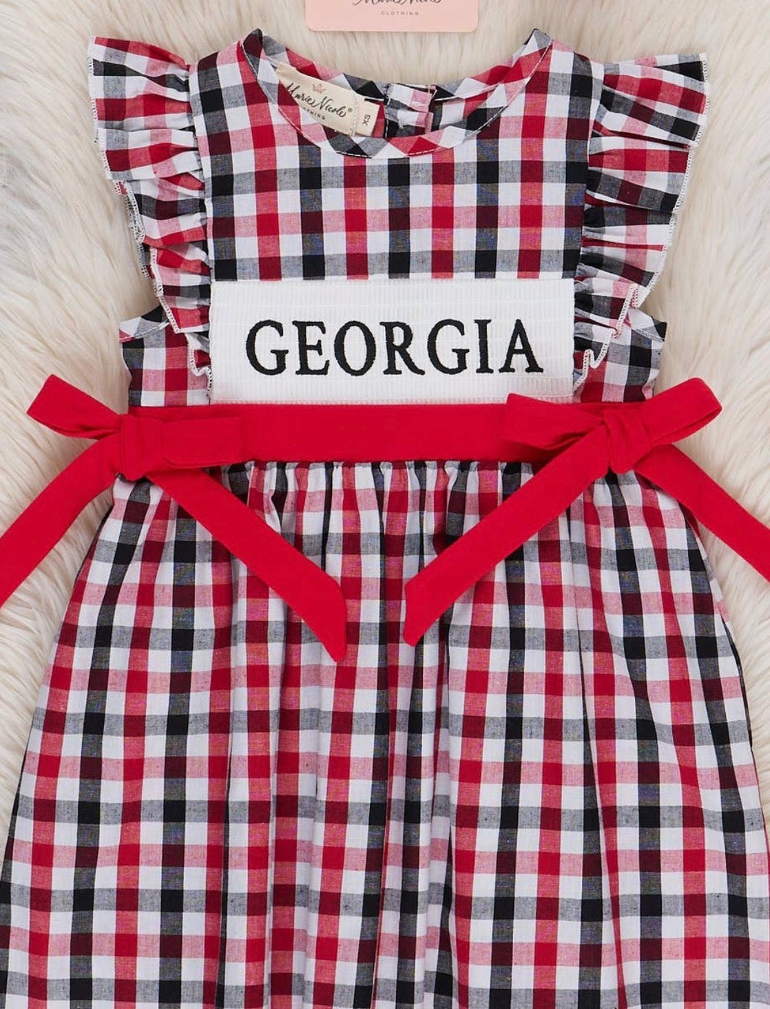 Georgia Smocked Gingham Dress