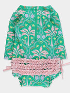 Rufflebutts Cabana Long Sleeve Swim