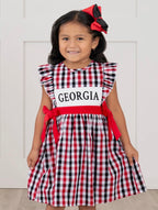 Georgia Smocked Gingham Dress