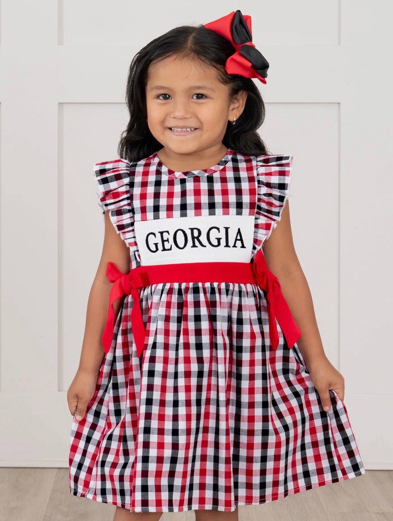 Georgia Smocked Gingham Dress