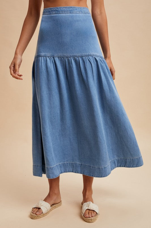Zoey Maxi Flared Skirt