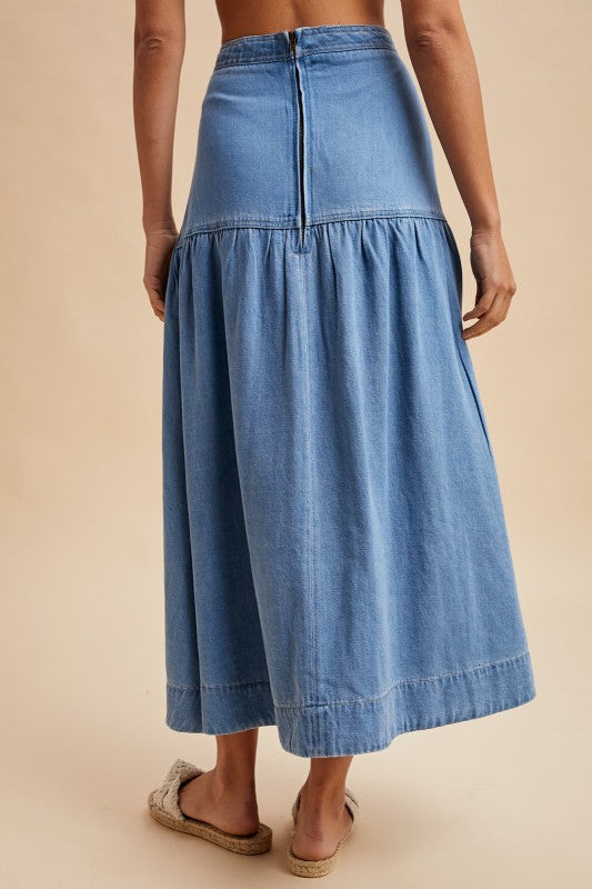 Zoey Maxi Flared Skirt