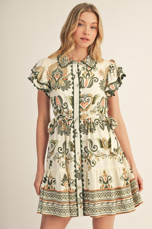 Sage Mini Dress