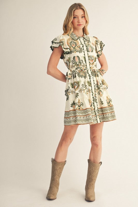 Sage Mini Dress