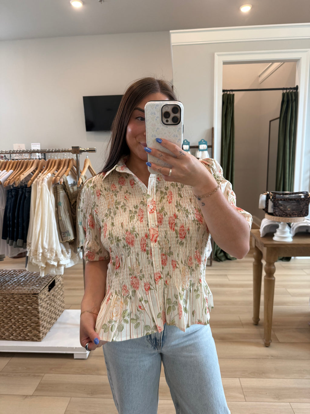 Mary Floral Blouse