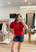 Easy Mornings Cardi Red