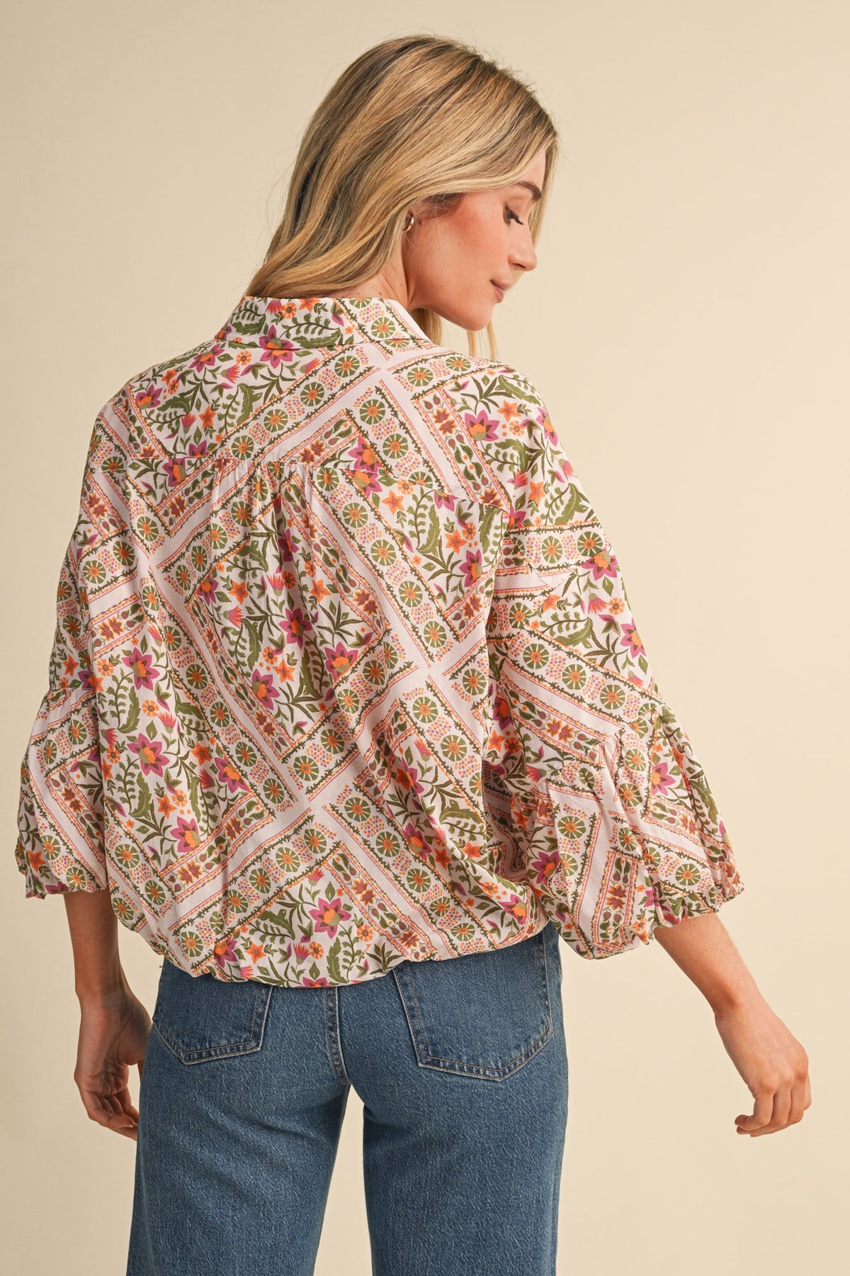Ivory Bloom Top