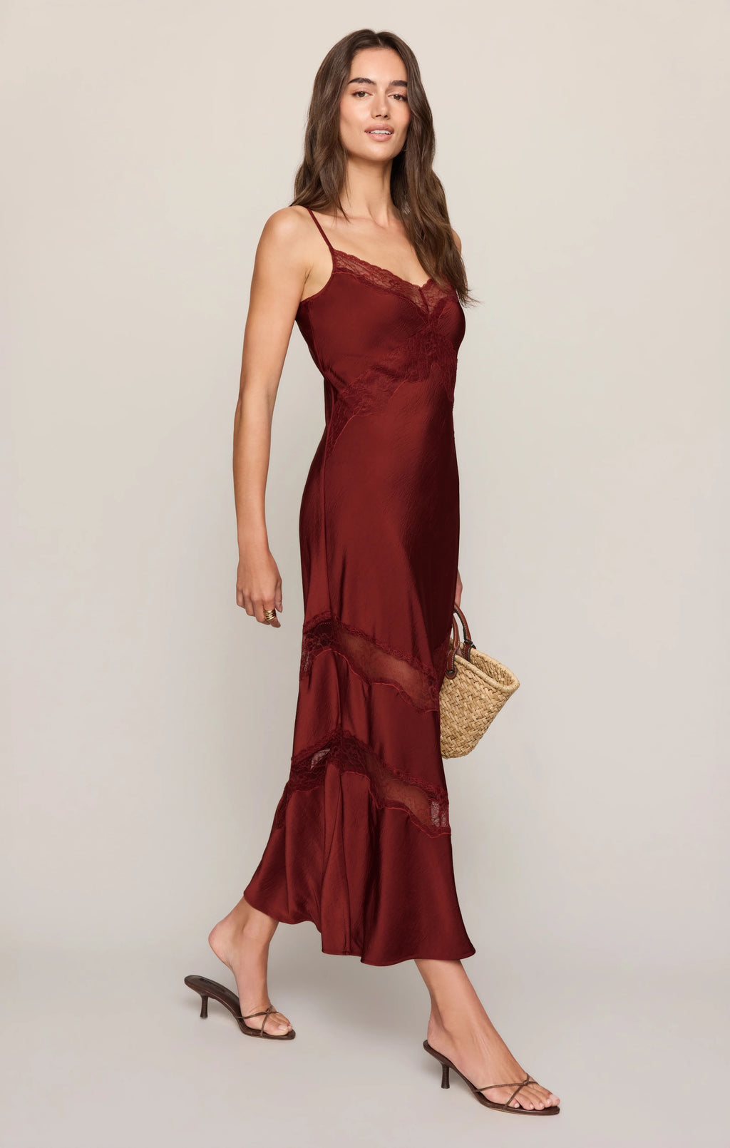 Bruna Lace Inset Midi