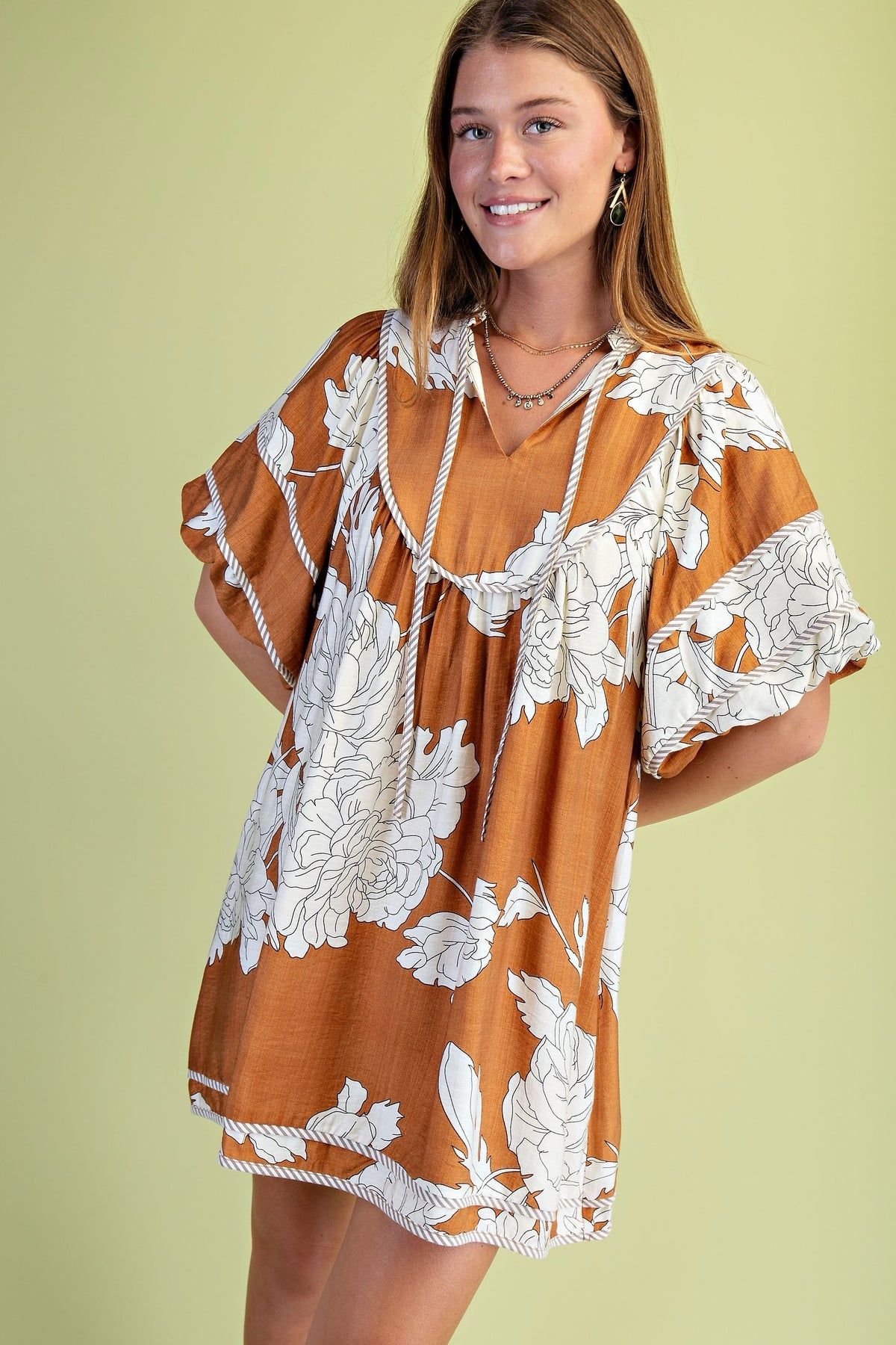 Meadow Bloom Dress - Bronze