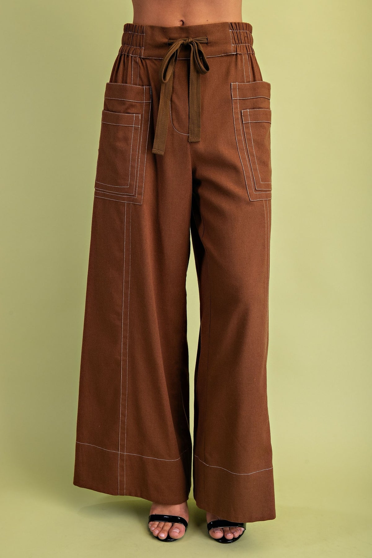 Oakley Linen Pants - Walnut