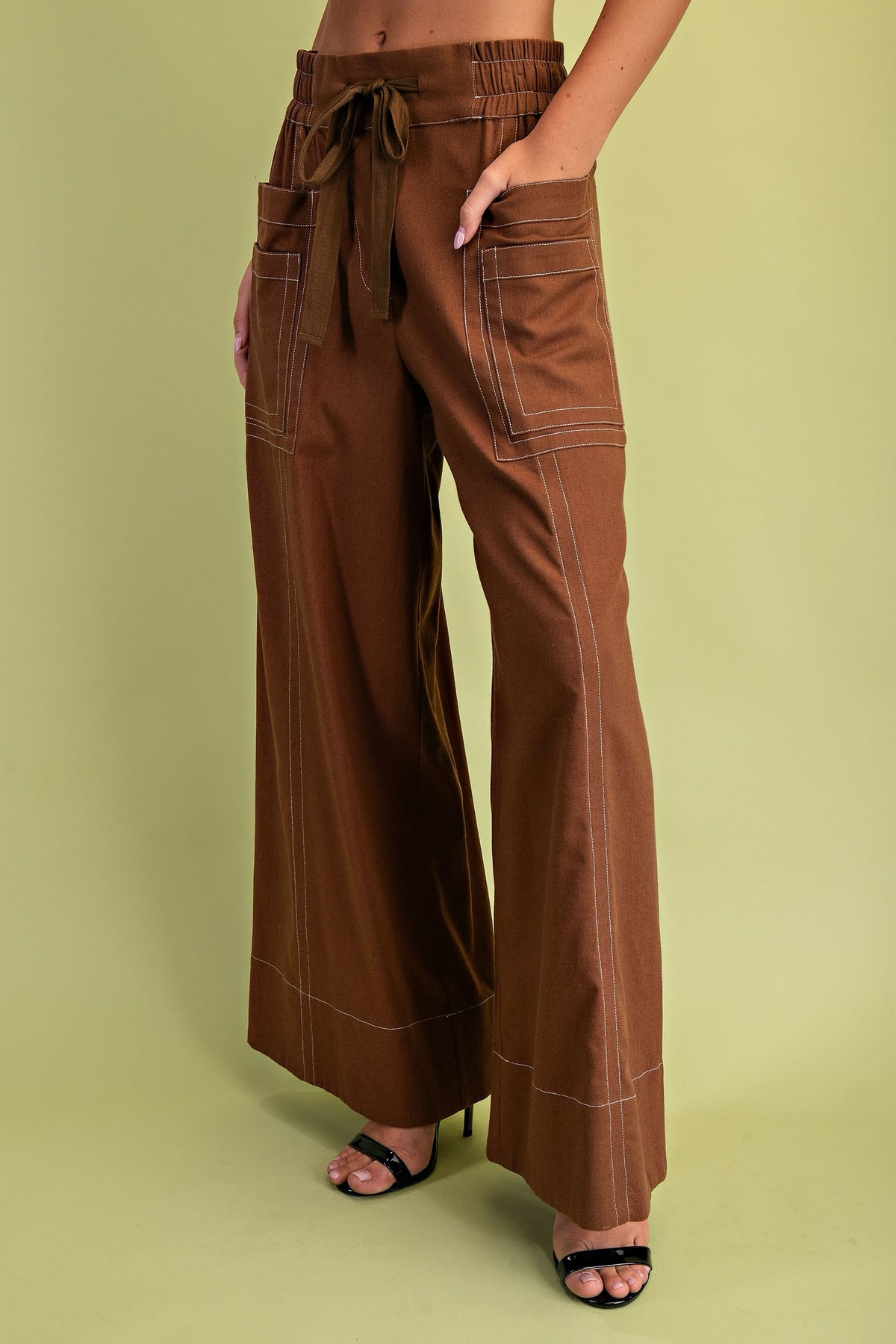 Oakley Linen Pants - Walnut