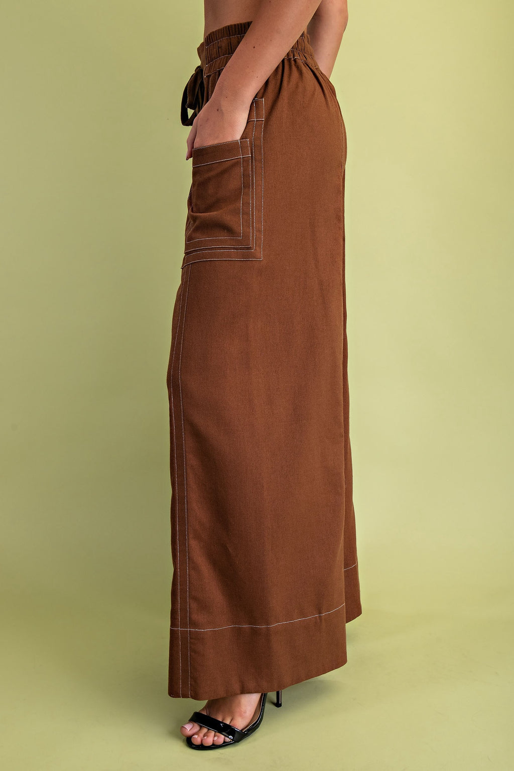 Oakley Linen Pants - Walnut