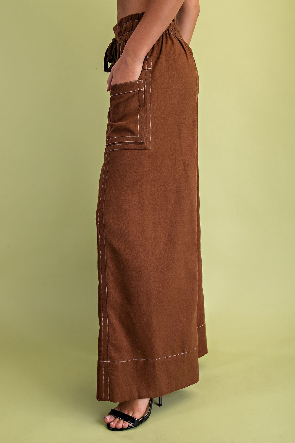 Oakley Linen Pants - Walnut