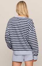 Everyday French Terry Striped Crew