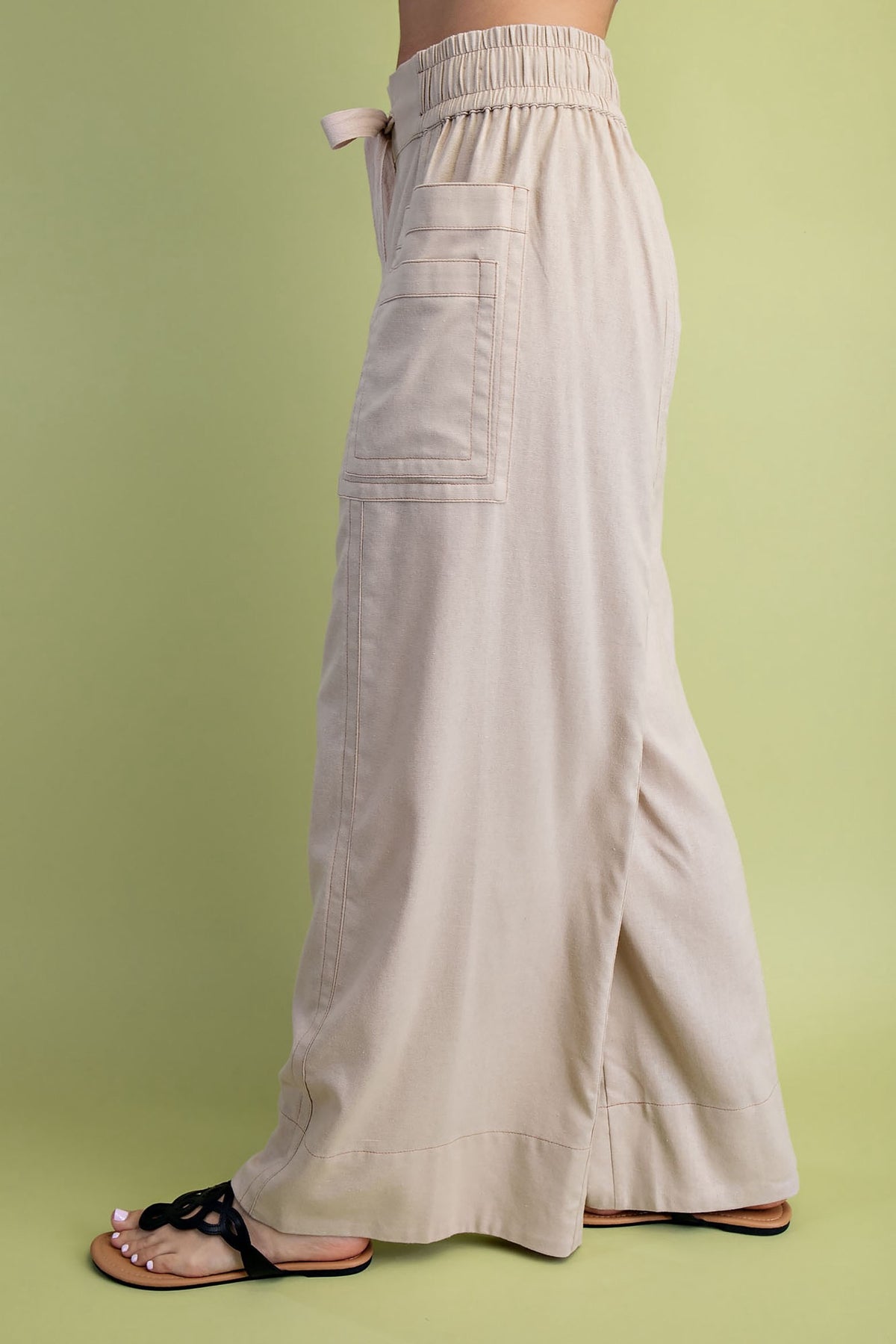 Oakley Linen Pants - Stone